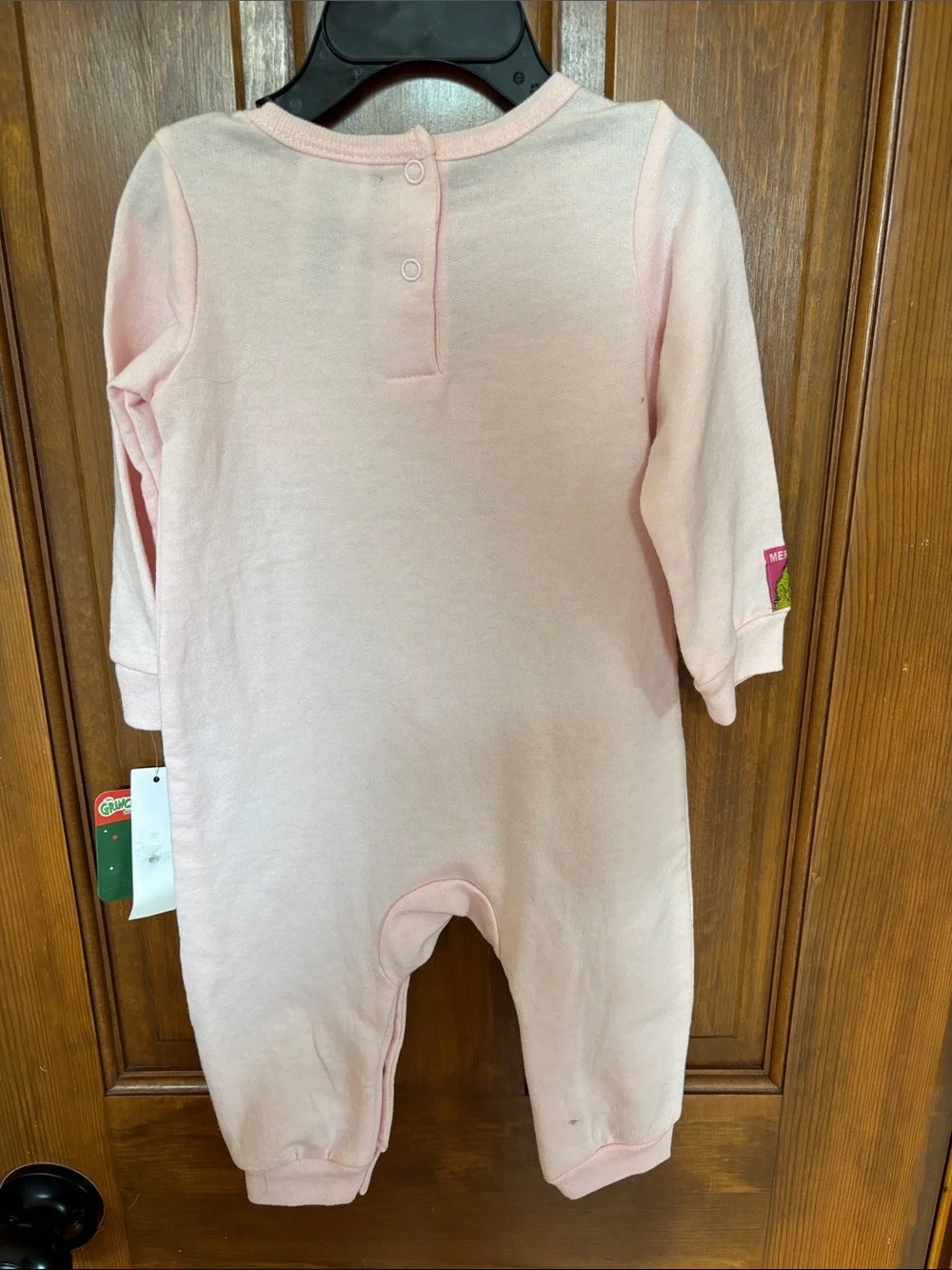 Pink Grinch Graphic One-Piece Bodysuit
